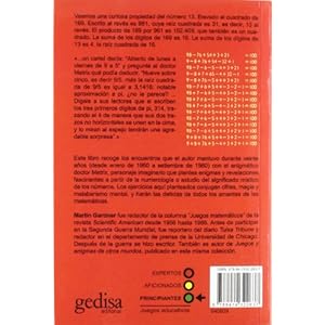 Juegos. Los mágicos números del Dr. Matrix (Juegos (gedisa))