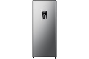 Hisense 233 Liter Refrigerator, Single Door Compact Silver, With Water Dispenser, Model RR233N4WSU -1 Years Full & 5 Years Compressor Warranty.