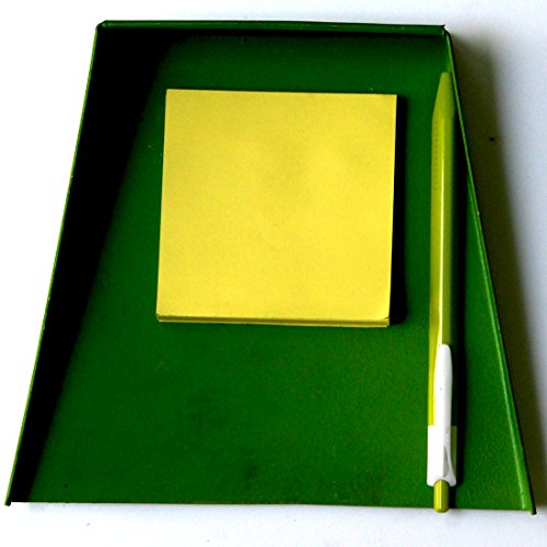 Ashvita Design Studio- Multipurpose Organizer- Fridge Magnet- Dust Pan (Sticky Notes & Pen)- Green