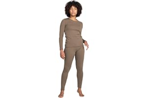 LAPASA Completo Termico Donna Fodera in Micropile Calore Base L17 - Abbigliamento Intimo Invernale Maglietta Pantaloni Calzamaglia Tuta Sci Trekking