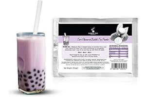 BUBBLE TEA HOUSE CO. Taro Tea Powder for Bubble Tea 200 Grams - Taro Powder Makes 7 Servings- Premium Taro Milk Tea Ingredients - Gluten Free, Lactose Free