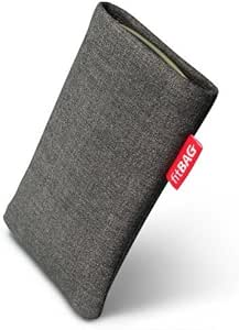 fitBAG Jive Grau Handytasche Tasche aus Textil-Stoff mit Microfaserinnenfutter f&uuml;r Samsung Google Galaxy Nexus i9250 (Neues Modell ab Oktober 2011)