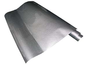 Fansport 6D Auto Folie - Selbstklebende Kohlefaser Vinyl Folie 300x30cm Schwarz