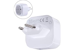 Keple Brazil/South Africa African Afrique du Sud SA Adapter Plug Voyage Type N a EU Europe European Type C E F Prise Socket Adaptor pour Spain ES France FR Germany Denmark Greece Adaptateur 3 Pin