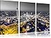 Produktbild Berlin City Panorama B&W Detail 3-Teiler Leinwandbild 120x80 Bild auf Leinwand, XXL riesige Bilder fertig gerahmt mit Keilrahmen, Kunstdruck auf Wandbild mit Rahmen, gänstiger als Gemälde oder Ölbild, kein Poster oder Plakat