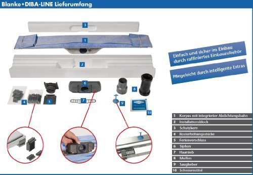 Preisvergleich Produktbild Blanke DIBA-LINE 54mm Höhe (100cm)