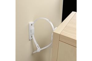 ERTZINLA Kiddies Furniture Straps (12 Pack) Baby Proofing Anti Tip Furniture Anchors Kit, Cabinet Wall Anchors Protect Toddlers from Falling Furniture, Adjustable Child Safety Straps Earthquake Resistant