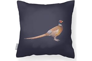Izabela Peters Outdoor Cushions Waterproof, 43 cm, Filled Outdoor Cushion, Pheasant - Graphite, Garden Furniture Cushions, Outdoor Seat Cushions, Garden Chair Cushions