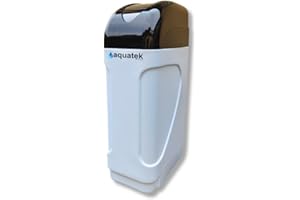 AQUATEK PURE Aquatek - Addolcitore D'Acqua Automatico Cabinato Luxury 25 Litri Con Valvola Runxin F69P3 Pronto Installazione Riduzione Consumi Acqua E Sale Per Abitazioni Fino A 9 Persone Garanzia 2 Anni