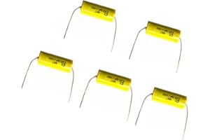 D DOLITY 5Pcs 2.2UF 100V Speaker Frequency Capacitor Divider Polypropylene Non-Polarized Speaker Crossover
