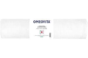 OMEOVITA | Lenzuolo in Rotolo di Carta, Lenzuolo Con Pretaglio di 35 cm, Rotolo Carta Lettino Massaggio, Misure 60 cm x 50 mt