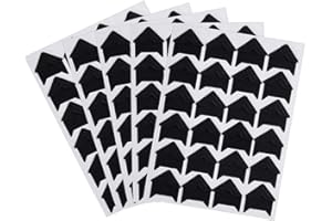 BAMBOOPACK 144PCS Photo Corners Stickers Self Adhesive Picture Frame Corners Photo Paper Stickers Photo Mounting Corners for Scrapbooking Album Dairy (Black)
