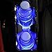 Price comparison product image RUNGAO Car Auto Anti-Slip Mat Solar LED Light Lamp Cup Holder Mat Bottle 3 Colors Blue