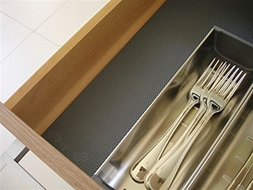 Shuangyou Multipurpose Textured Super Strong Anti-Slip Eva Mat - for Fridge, Bathroom, Kitchen, Drawer, Shelf Liner (45x300 CM(Coffee) - Texture May Vary