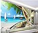 Produktbild Nevso 3D Tapete Wandmalerei Fresko Wandaufkleber 3D Wallpaper Für Zimmer Hawaii Resort Terrasse Meerblick Bäume Hintergrund Wand Foto 3D Wallpaper 200cmX140cm