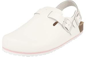 Supersoft 276-132 Damen Schuhe geschlossene Leder Clogs Weiß Arzthelfer Ärzte