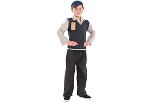 Fun Shack WW2 Evacuee Costume For Boys | Kids WW2 Costumes | Historical Dress Up Outfit For Boys