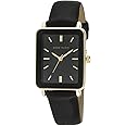 Anne Klein Women's Strap Watch, AK/3702, Black/Gold, AK/3702BKBK