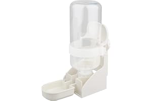 Diyife Distributeur Eau pour Petits Animaux, 500ml Grande Capacité Automatique Distributeur Eau Lapin Abreuvoir Suspendu, pour Hamster, Cochon d'Inde, Lapin, Rat, Chinchilla, Furet, Gerbille - Blanche