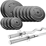 Gewichte wurden mit hochwertiger Kunststoffummantelung überzogen, daher sind sie besonders bodenschonend und geräuscharm.