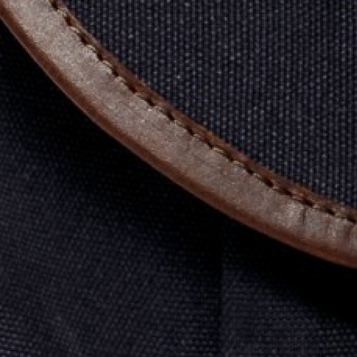 Sid   Vain Messenger Bag Chase- Umhaengetasche Gross - Notebook-Tasche Echt Canvas-Leder Blau-Braun