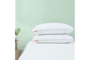 Sweetnight Kopfkissen weiches Kissen, Schlafkissen Sofakissen mit 1100g(2x550g) Füllung, geeignet für Alle Schlafpositionen (2er, 48 x 74 cm), Weiß