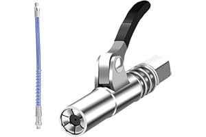 TUNDWHITE G Coupler für Fettpresse, Fettpresse Mundstück mit 30-cm-Schlauch, Fettpresse Kupplung, Schlauch Fettpresse Kupplung, Kupplung Fettpresse für Schmiernippel für alle Arten von Fettpressen