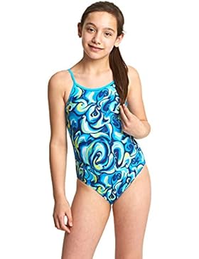 Zoggs Mädchen Badeanzug 'Krawatte Marmorierung Cut Out Back