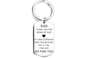 NIMTEVE Dad Keyring Gifts from Daughter Son Dad Christmas Birthday Gifts for Dad Gift Key Ring Father's Day Presents Keychain Daddy Birthday Gifts Christmas Gifts for Dad Keyring from Daughter