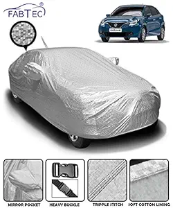 Fabtec Waterproof Car Body Cover for Maruti Baleno Car Cover with Mirror and Antenna