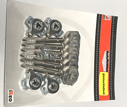 Preisvergleich Produktbild 4 Einbausicherung 50mm gleichschliessend 6 Schlüssel DDR