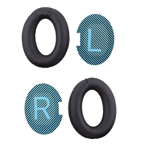 Preisvergleich Produktbild Fenteer Ersatz Ohrpolster Ohr Kissen für Bose QC2 QC15 QC25,schwarz
