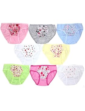 TupTam Mädchen Slips mit Aufdruck Baumwolle 8er Pack