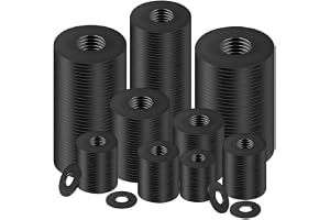 Hexizexi 100 stycken brickor svart M8 x 16 mm rostfritt stål | Bricka svart rostfritt stål A2V2A för reparation av hushållet