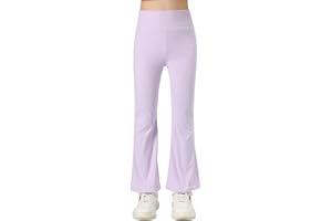 KISLOVE Mädchen Flared Legging Hohe Taille Strentchy Tanz Yoga Sport Leggings Lange Hosen Kinder Hosen für 5-16 Jahre