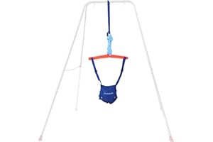 FOWYBE Türhopser, Verstellbarer Kinderhängematten-Schaukeltrainer Mit Sattelsitz, Baby Stehende Tür Jumper Outdoor Babyschaukel Ab 6 Monate