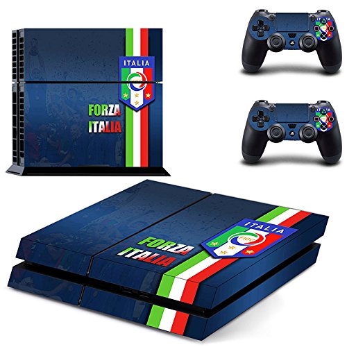 Preisvergleich Produktbild Playstation 4 + 2 Controller Aufkleber Schutzfolie Set - Italien / PS4