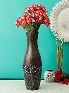 Aesthetic Home Solutions Wodden Textured Ceramic Vase