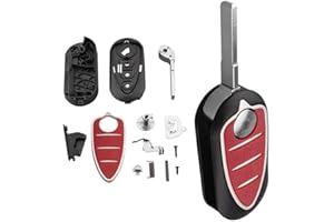 ONETOP1 Smart Remote Key Shell Case Fob Carcasa de Llave de Coche Funda Mando para Alfa R0meo Mito / Giulietta 159 GTA