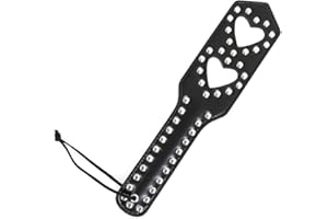 TM-mall Rivet Amour Forme Jump Bat Cravache Cultures Punir Paddle Tour des Cultures