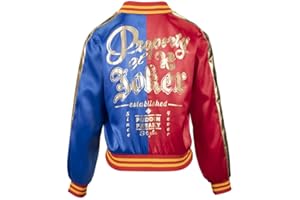 Udekit Elastique Raglan T-Shirt pour Femmes Filles Harley Quinn Cosplay Costume