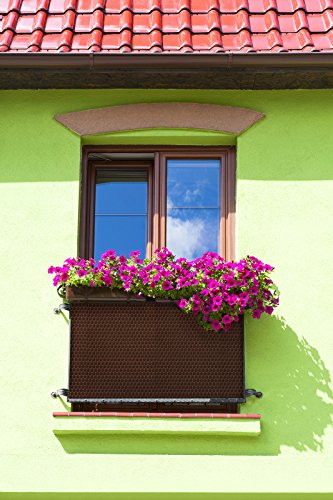 Mayaadi-Home Rattan Balkon und Terrassen-Sichtschutz inkl. Kabelbinder für eine einfache Montage, 100cm breit Anthrazit (Meterware) - 6
