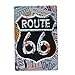 Produktbild Bluelover Route 66-Tin Sign Vintage Metall Plaque Bar Pub Haus-Wand-Dekor