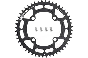 CYSKY 104 BCD Chainring 30T to 52T Narrow Wide Chainring Single Speed Chainring with 4 Sprocket Bolts for 1x Set-up Road Bike Mountain Bike BMX MTB Gravel Ebike