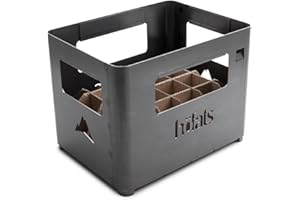höfats - BEER BOX braciere - cestino per bevande, lavabo, barbecue e sgabello in uno - per giardino e terrazza -In acciaio Corten - aspetto arrugginito