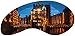 Produktbild Artland Modell-Rahmen Poster Kunstdruck Wand-Bild elxeneize Teil der alten Speicherstadt in Hamburg, nachts erleuchtet Städte Deutschland Hamburg Fotografie Blau 55,4 x 110,4 x 1,6 cm