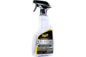 ‎MEGUIAR'S Meguiar's® Ultimate Glass Cleaner - Premium Glass and Window Cleaner for Quick Cleaning with Hydrophobic Technology that acts as a Rain Deflector and Improves Visibility in Rain - 473 ml