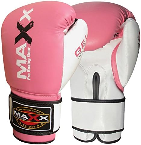 Curved pink Focus pads set, Hook &amp; Jab Pads, Gloves &amp; hand wraps