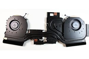 Power4Laptops Version 1 (Veuillez vérifier l'image) Ventilateur pour Ordinateurs Portables avec radiateur Compatible avec HP Omen 17-cb0053nf