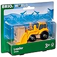 BRIO World Farm Tractor Loader Toy for Kids Age 3 Years Up - Wooden Railway Train Set Add On Accessories